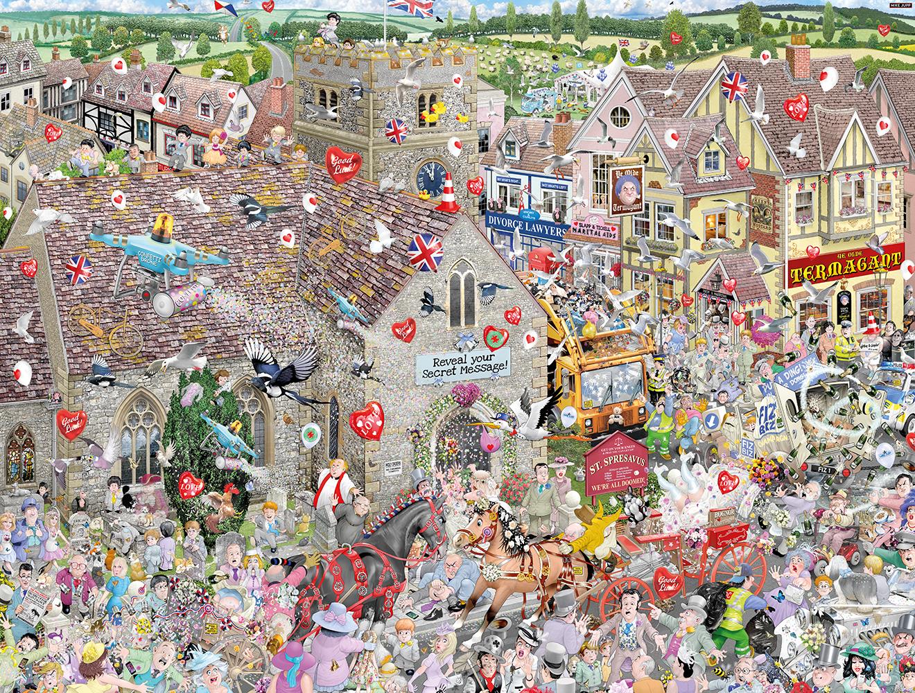 Mike Jupp's I Love Weddings' Personalised Message Jigsaw Puzzle