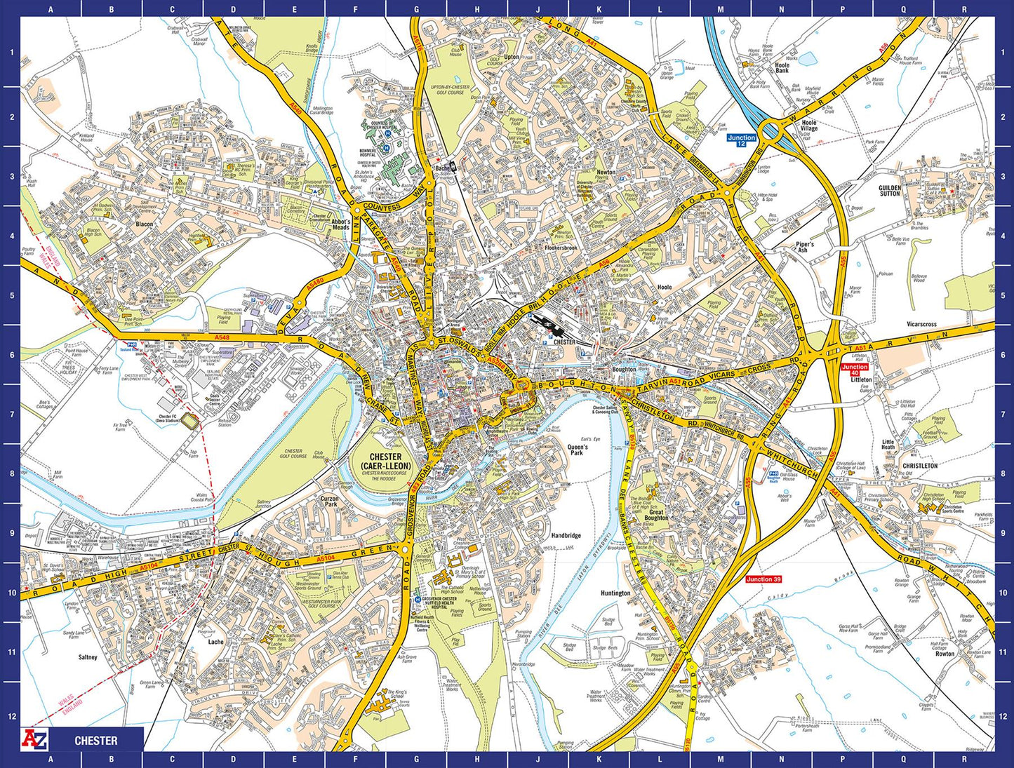 A-Z Map of Chester 1000 Piece Jigsaw
