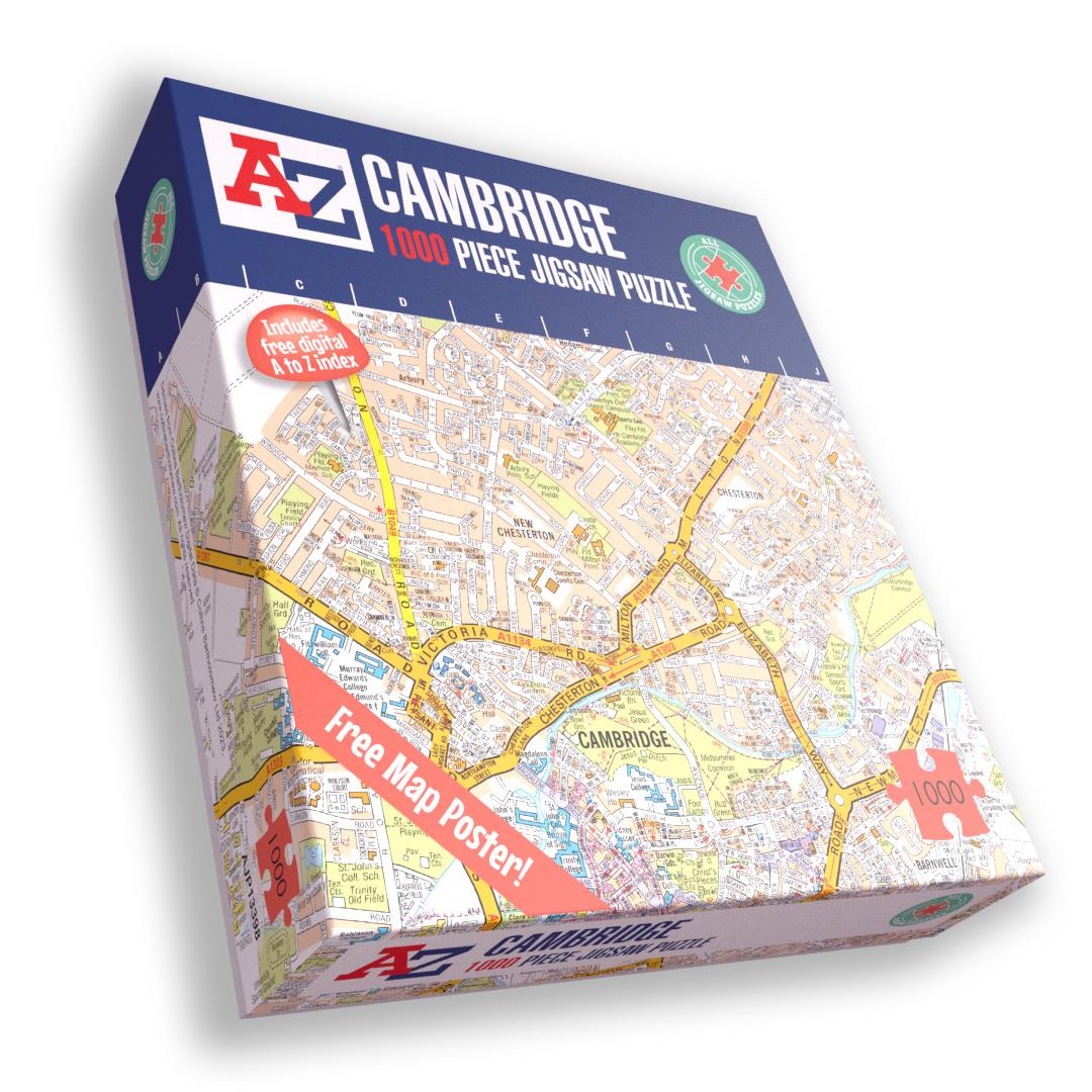 A-Z Map of Cambridge 1000 Piece Jigsaw