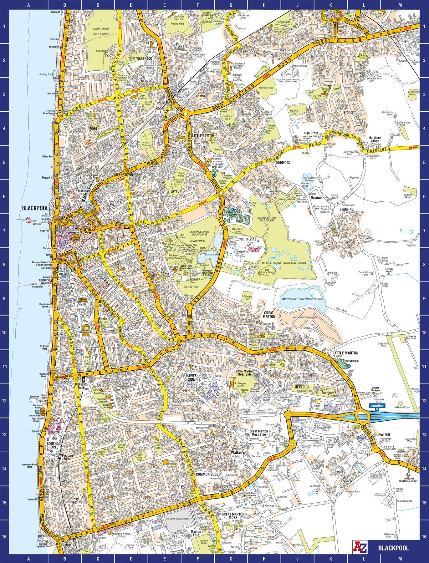 A-Z Map of Blackpool 1000 Piece Jigsaw