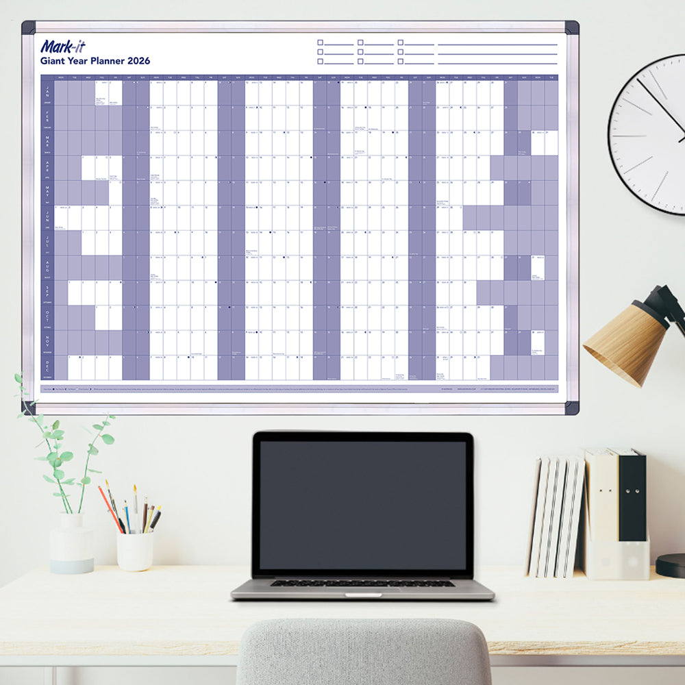 GIANT 2026 YEARLY WALL PLANNER - MARK IT