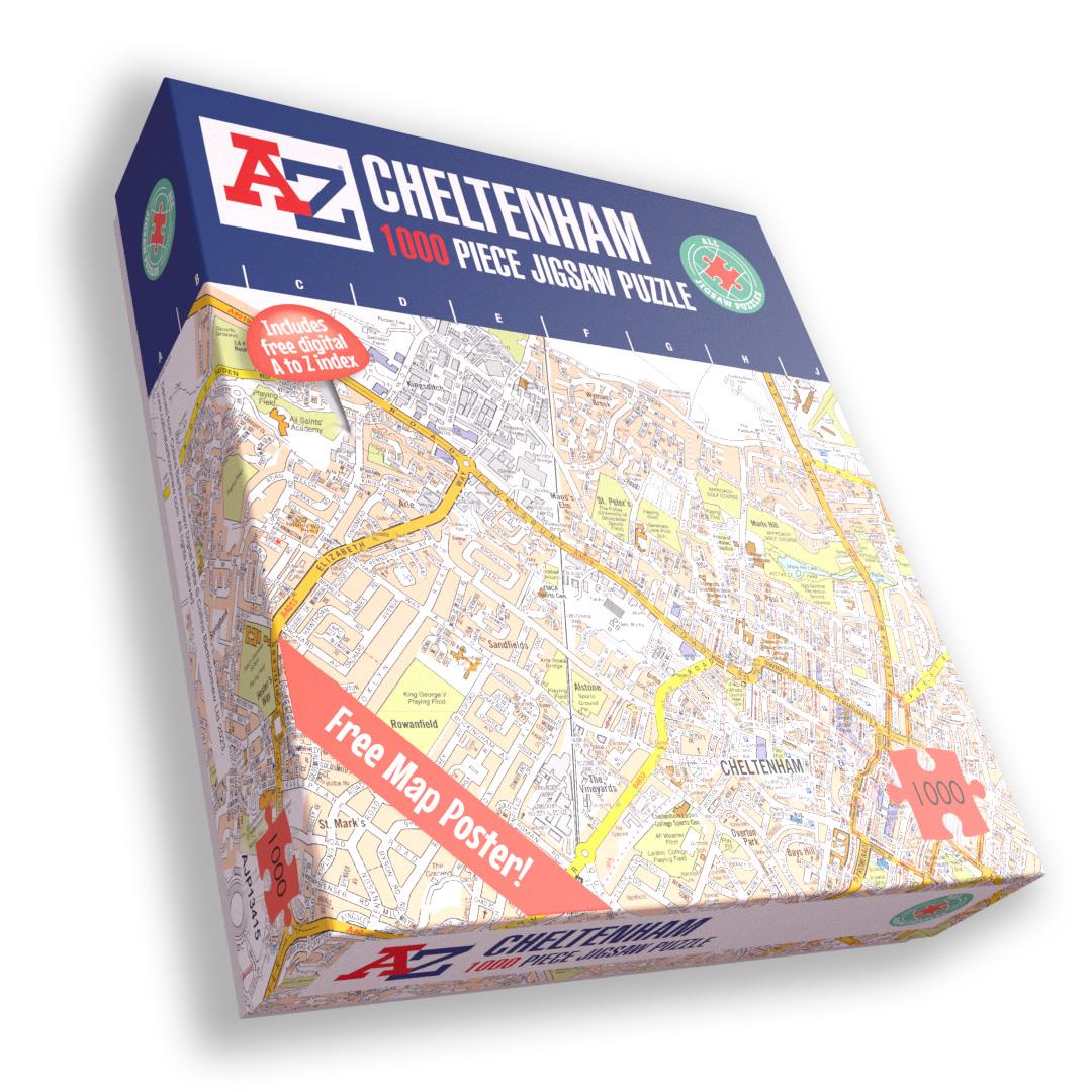 A-Z Map of Cheltenham 1000 Piece Jigsaw