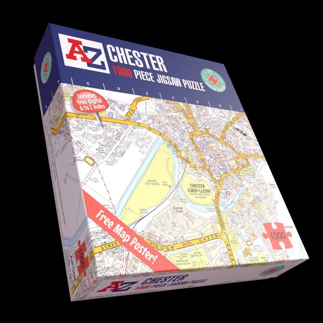 A-Z Map of Chester 1000 Piece Jigsaw