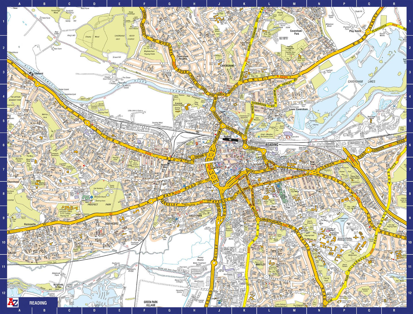 A-Z Map of Reading 1000 Piece Jigsaw