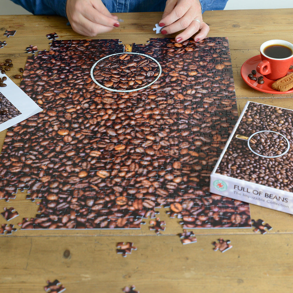 Full of Beans - Impuzzible No.13 - 1000 or 500 Piece Jigsaw Puzzle