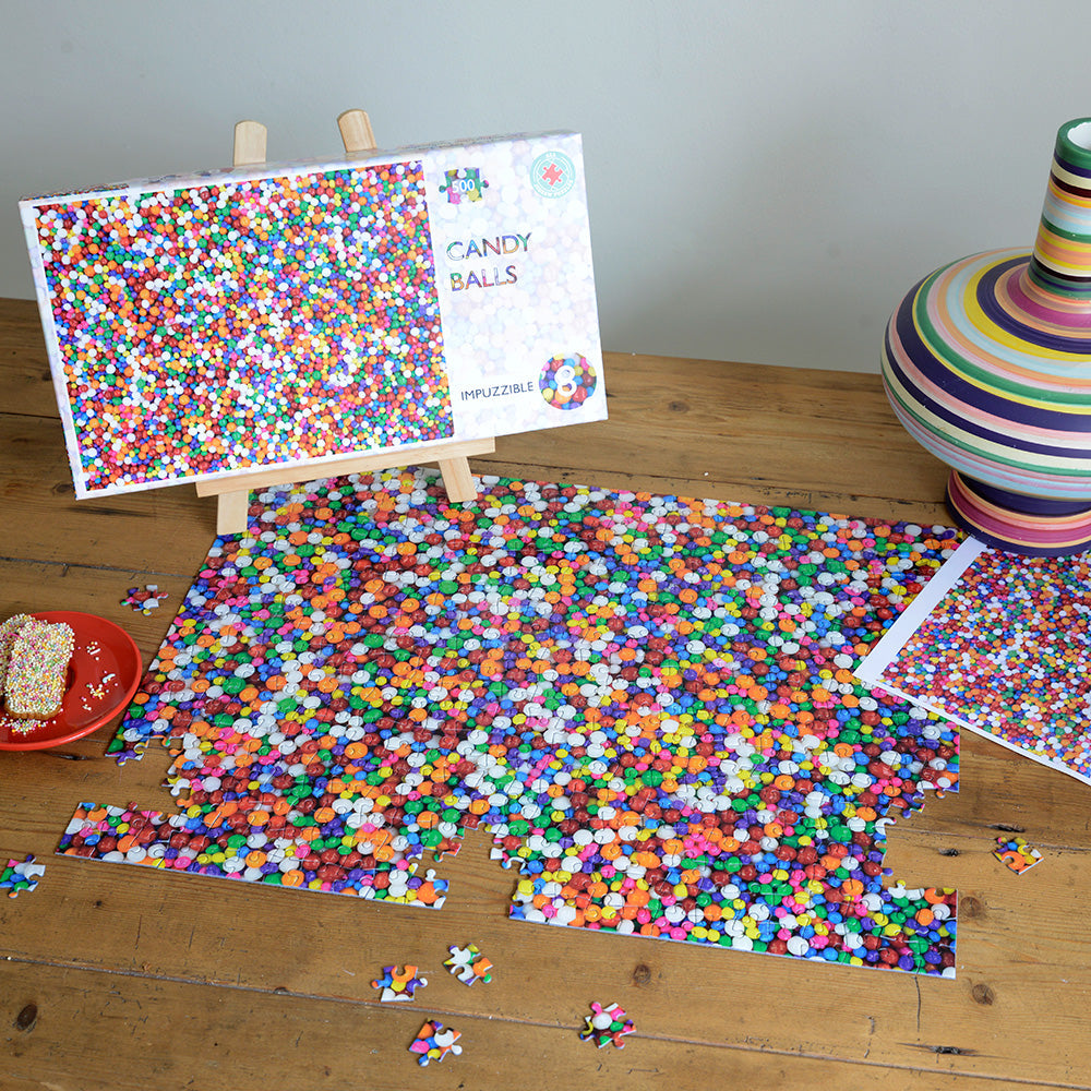 Candy Balls - Impuzzible No.8 - 1000 or 500 Piece Jigsaw puzzle