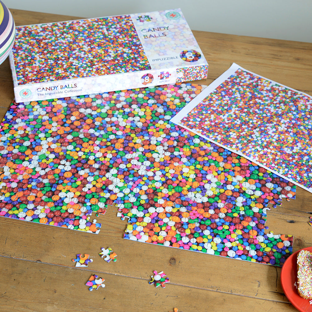 Candy Balls - Impuzzible No.8 - 1000 or 500 Piece Jigsaw puzzle