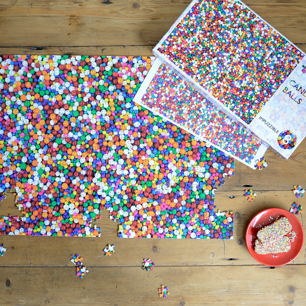 Candy Balls - Impuzzible No.8 - 1000 or 500 Piece Jigsaw puzzle