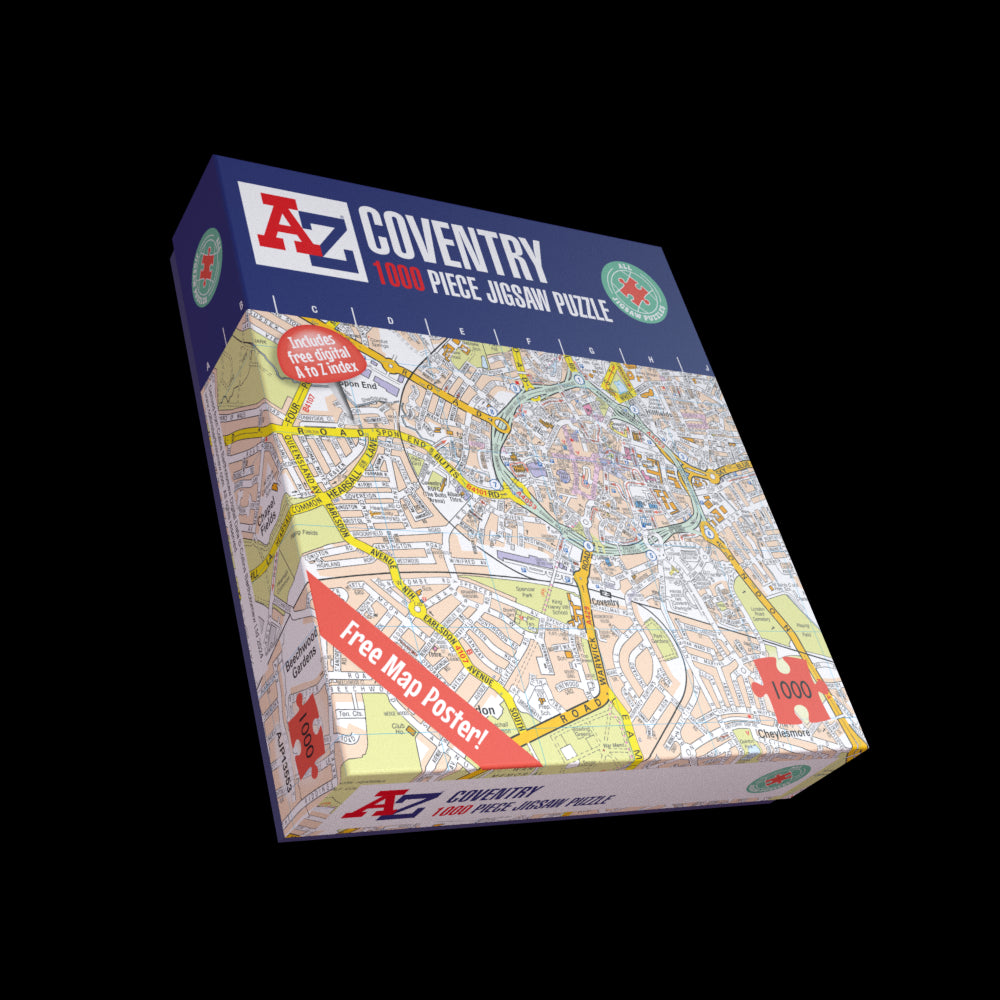 A-Z Map of Coventry 1000 Piece Jigsaw