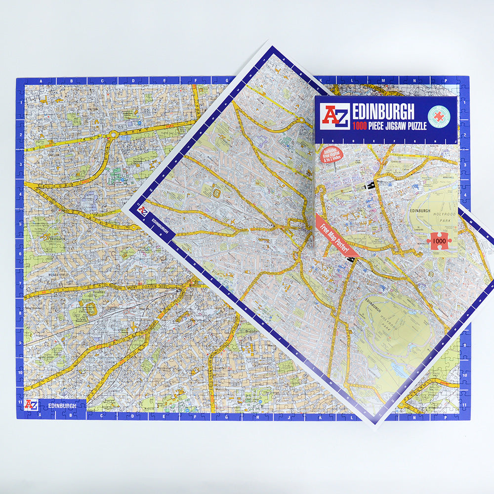 A-Z Map of Edinburgh 1000 Piece Jigsaw