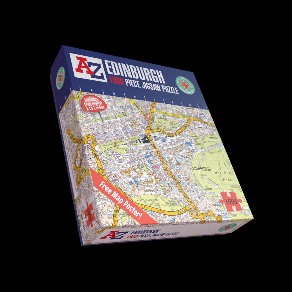 A-Z Map of Edinburgh 1000 Piece Jigsaw