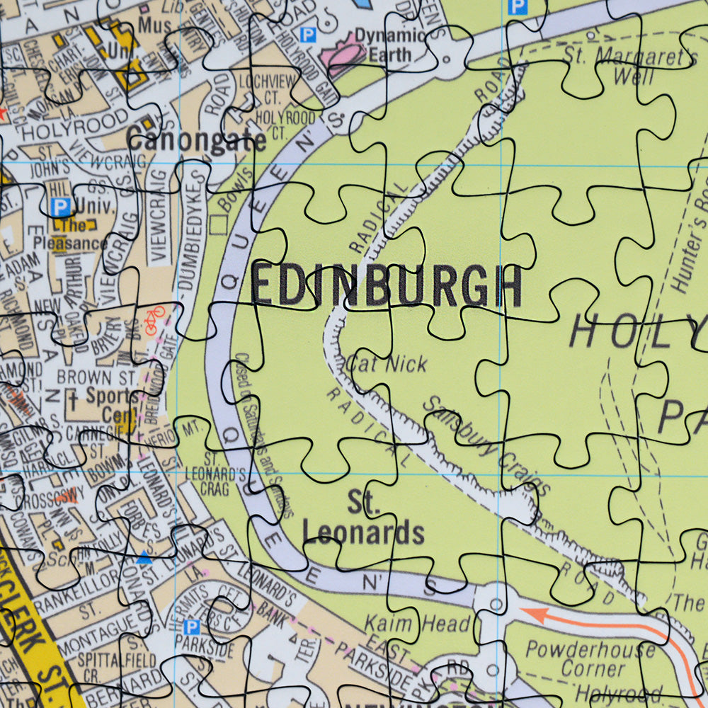 A-Z Map of Edinburgh 1000 Piece Jigsaw