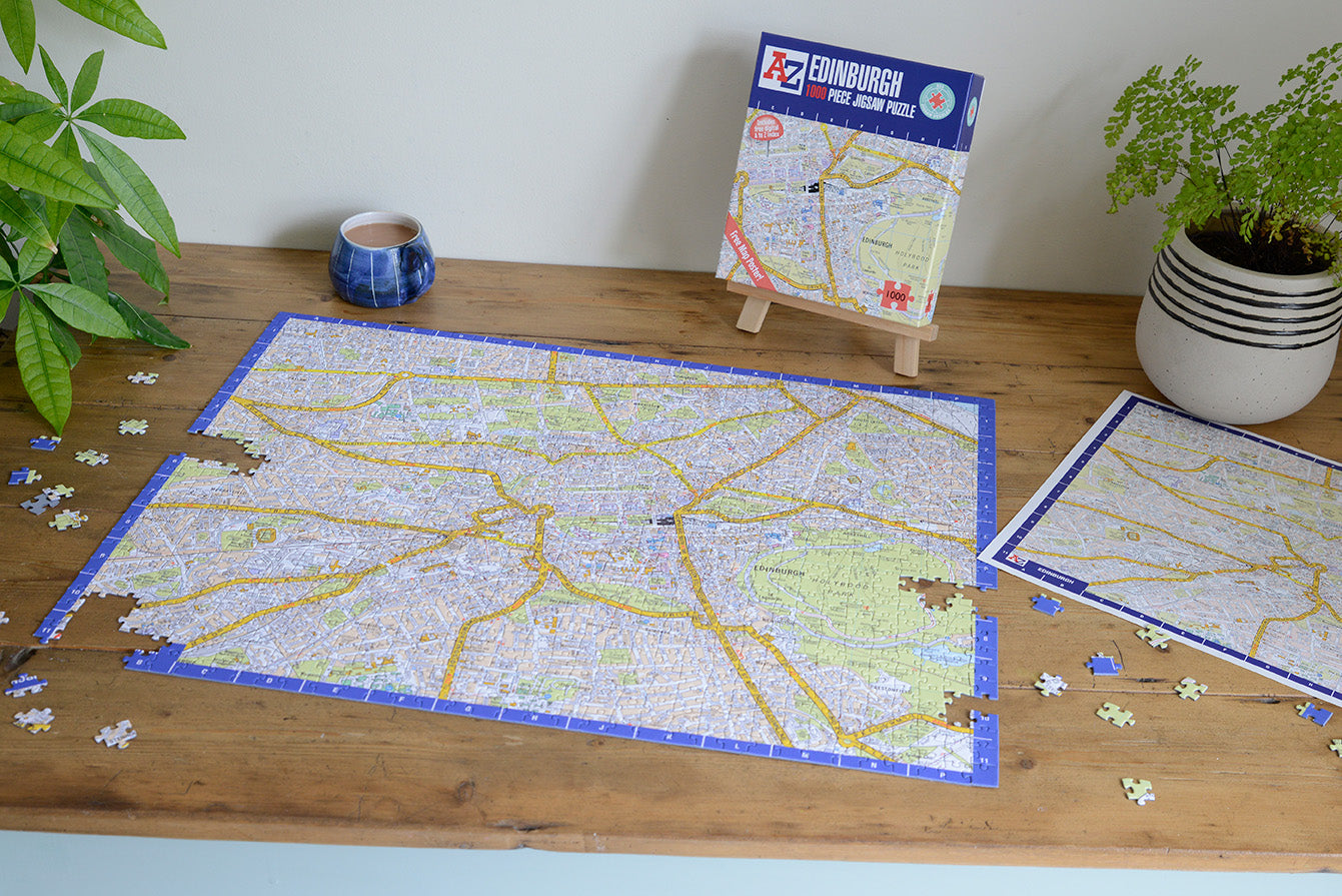 A-Z Map of Edinburgh 1000 Piece Jigsaw