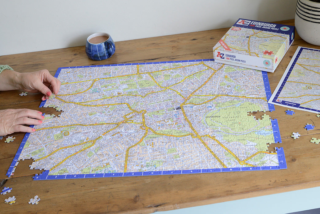 A-Z Map of Edinburgh 1000 Piece Jigsaw