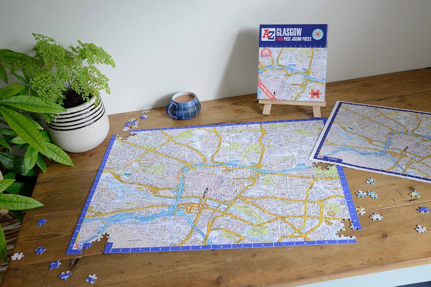 A-Z Map of Glasgow 1000 Piece Jigsaw