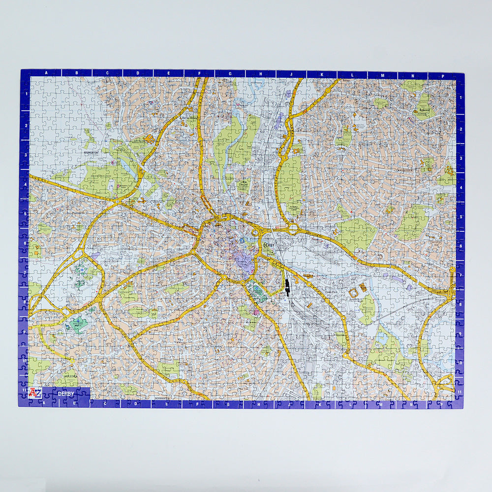 A-Z Map of Derby 1000 Piece Jigsaw