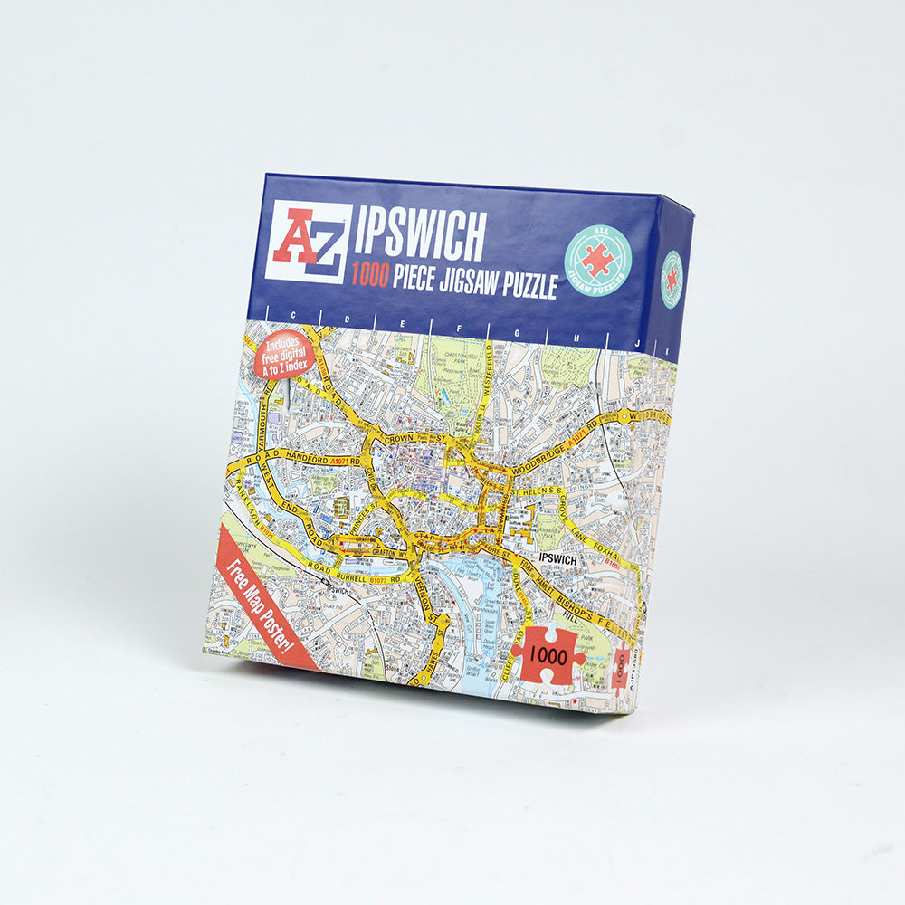 A-Z Map of Ipswich 1000 Piece Jigsaw