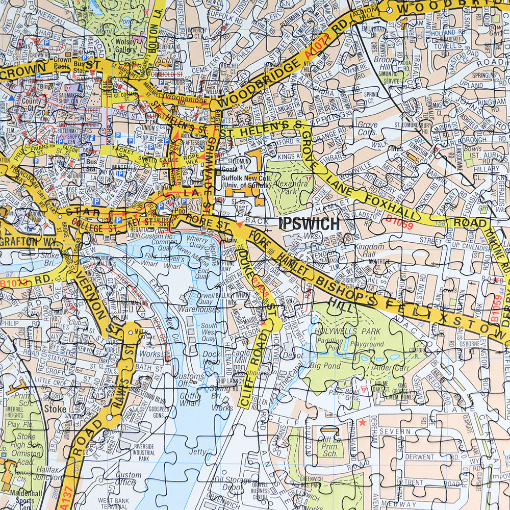 A-Z Map of Ipswich 1000 Piece Jigsaw