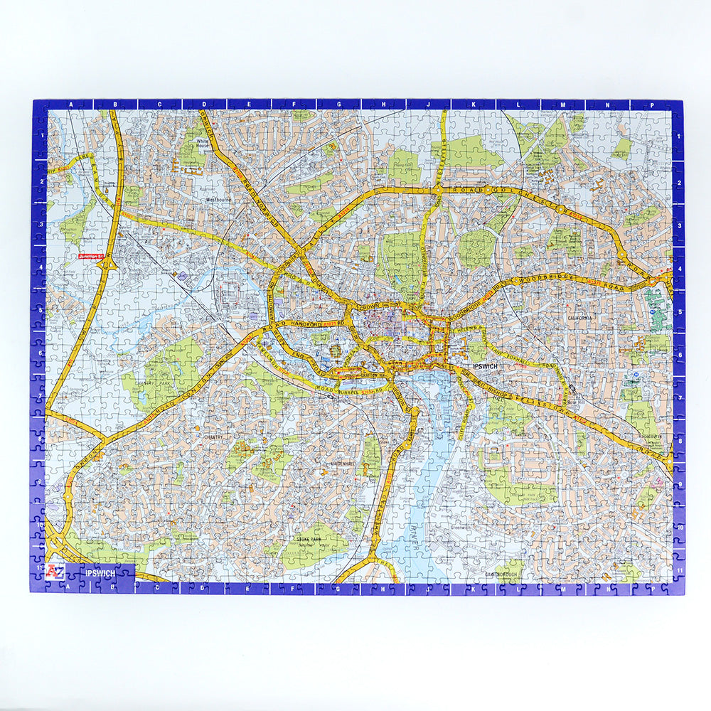 A-Z Map of Ipswich 1000 Piece Jigsaw