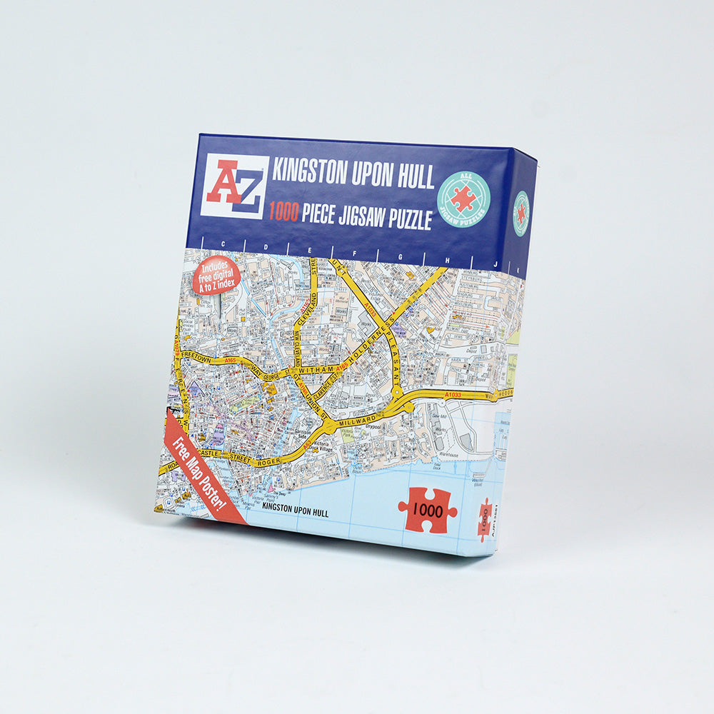 A-Z Map of Kingston Upon Hull 1000 Piece Jigsaw