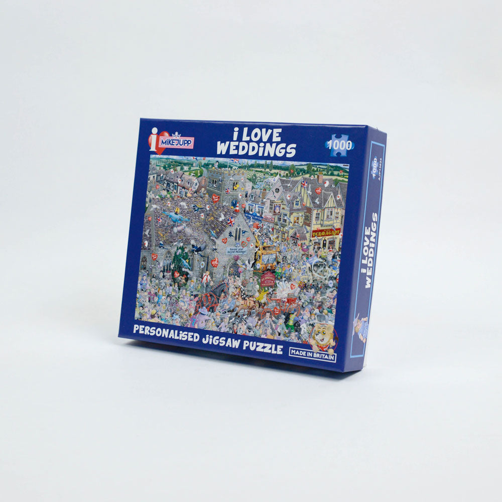 Mike Jupp's I Love Weddings' Personalised Message Jigsaw Puzzle