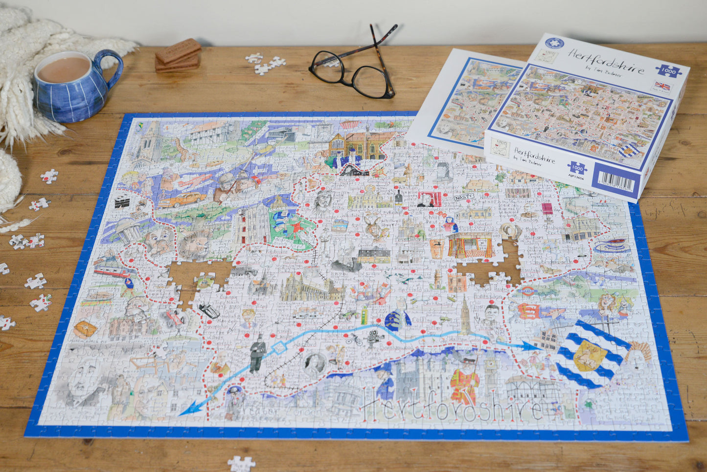 Hertfordshire- Tim Bulmer 1000 Piece Jigsaw Puzzle