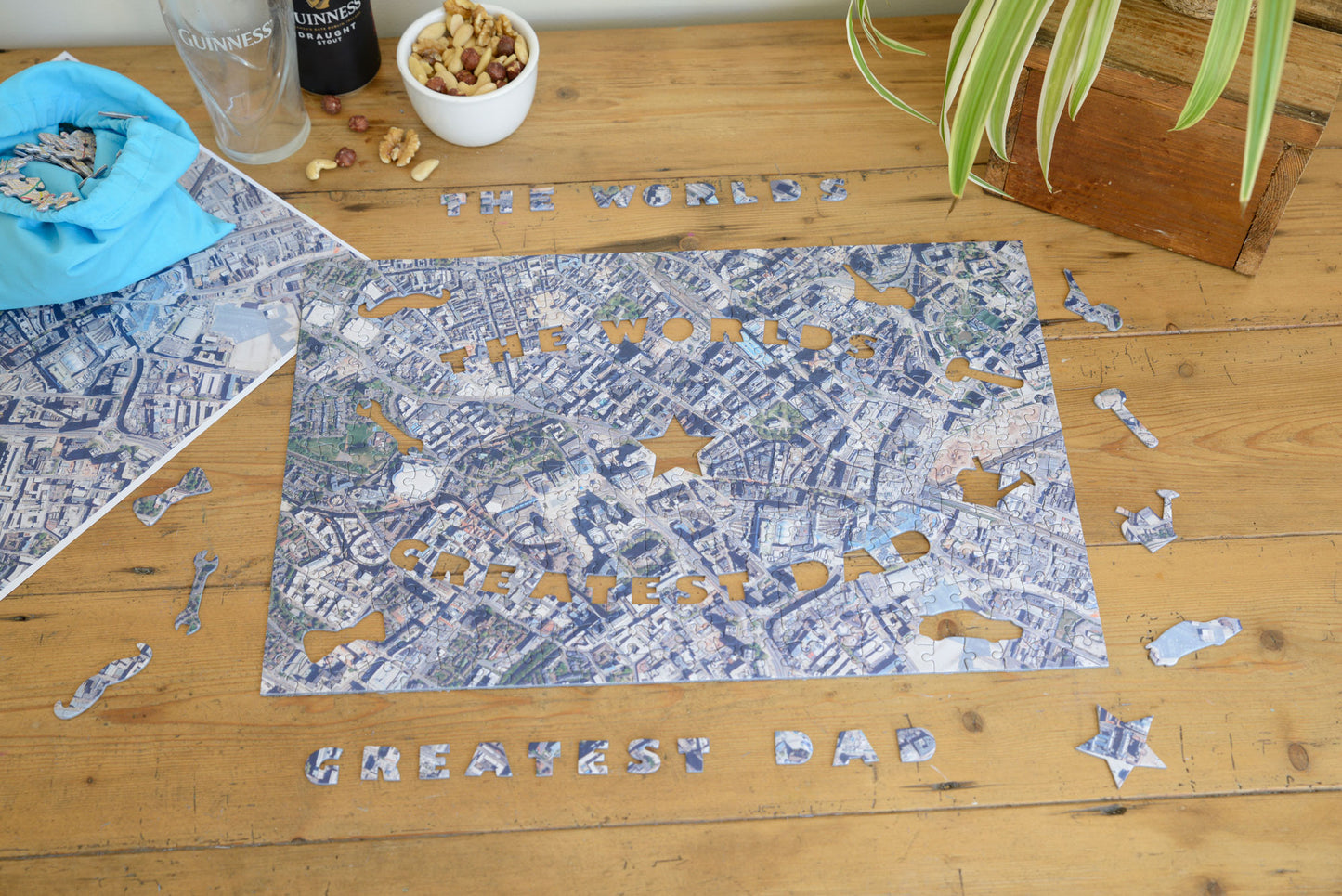 Hometown Best Dad in The World Jigsaw Puzzle