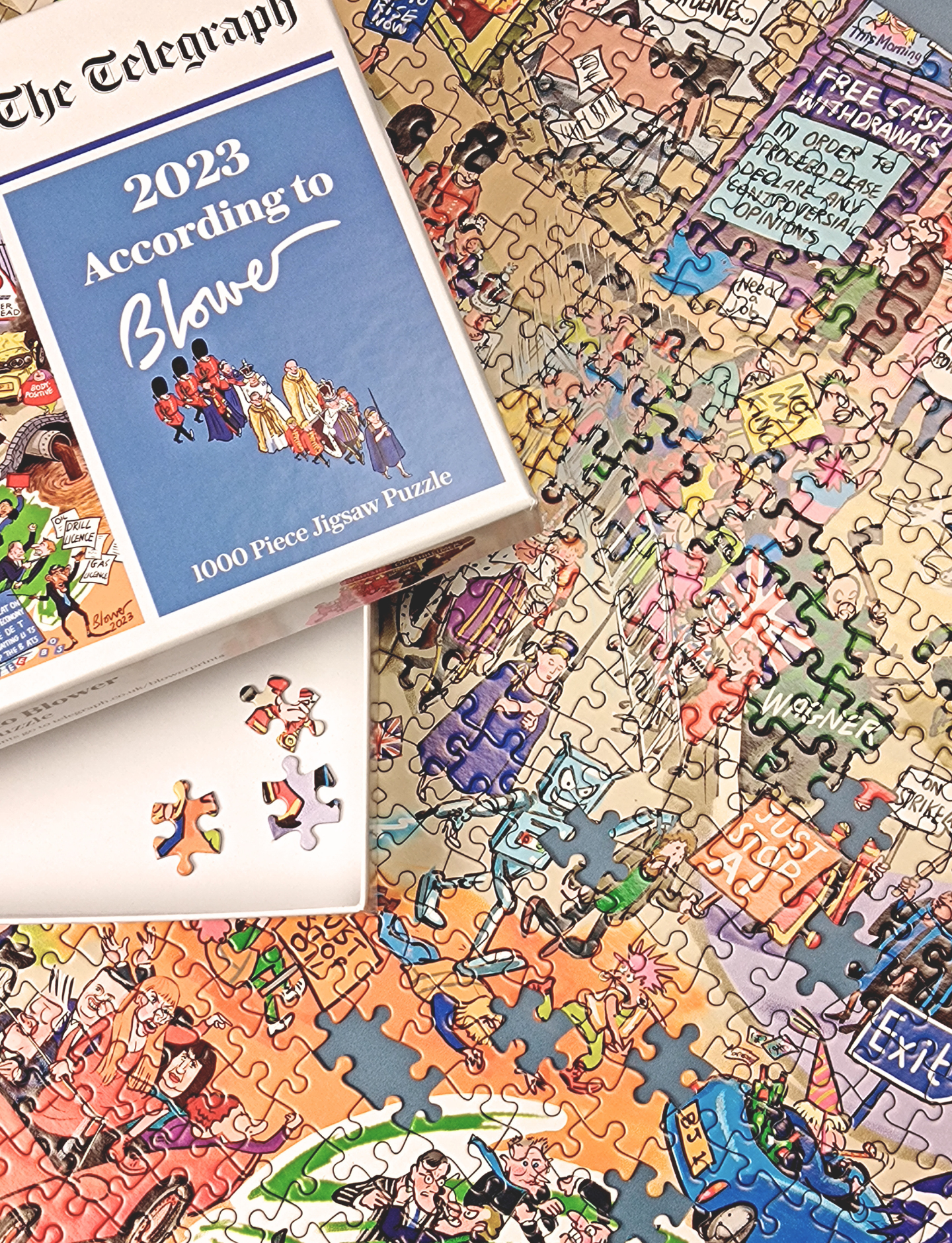 The Telegraph 2023 According to Blower 1000 or 300 Piece Jigsaw Puzzle