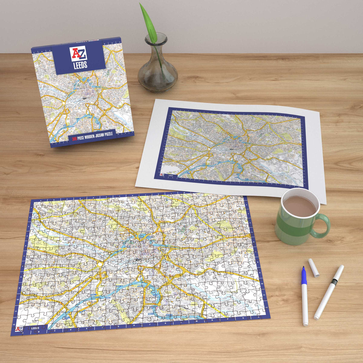 A-Z Map of Sheffield 1000 or 300 Piece Jigsaw