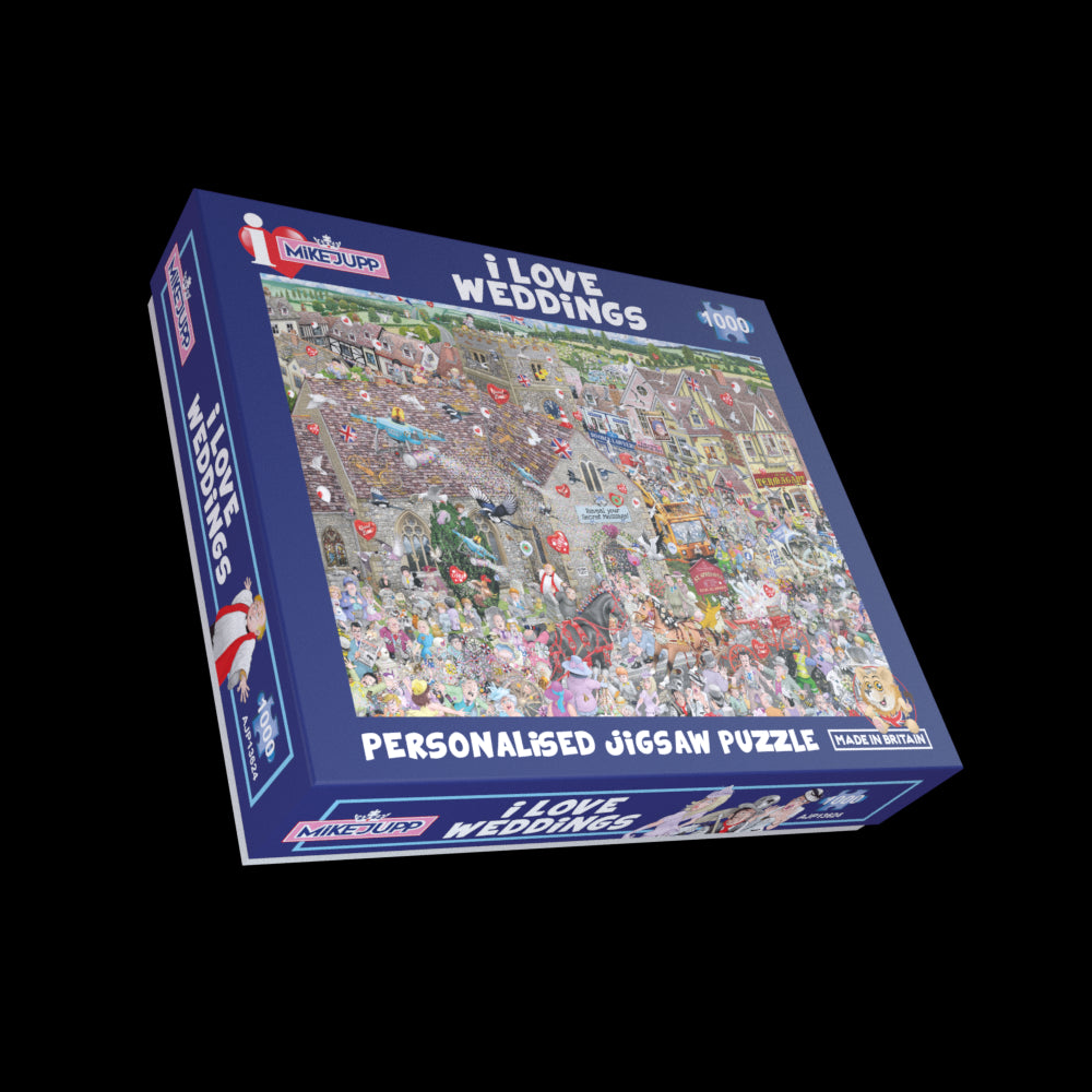 Mike Jupp's I Love Weddings' Personalised Message Jigsaw Puzzle