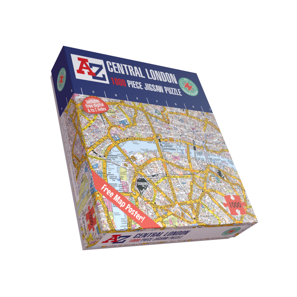 A-Z Map of London 1000 Piece Jigsaw