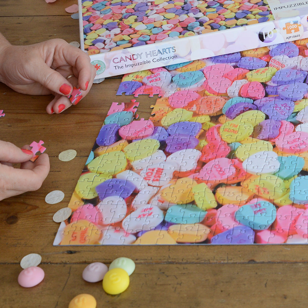 Candy Hearts - Impuzzible No.10 - 1000 Piece Jigsaw Puzzle