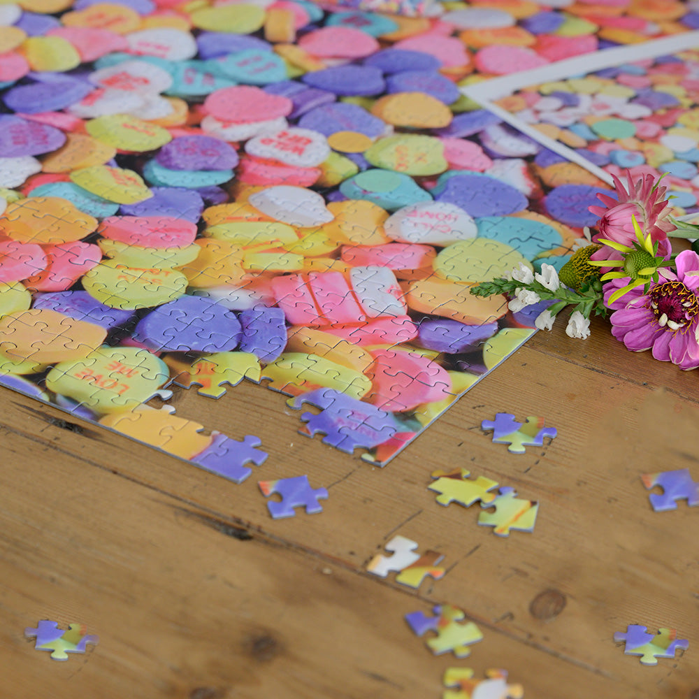 Candy Hearts - Impuzzible No.10 - 1000 Piece Jigsaw Puzzle
