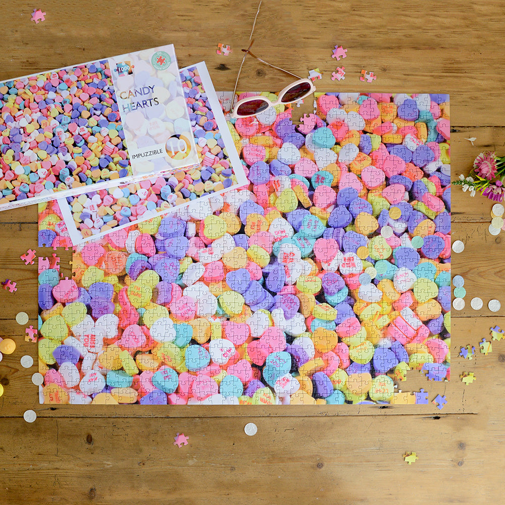 Candy Hearts - Impuzzible No.10 - 1000 Piece Jigsaw Puzzle