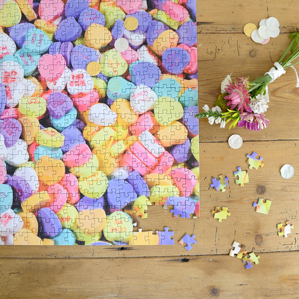 Candy Hearts - Impuzzible No.10 - 1000 Piece Jigsaw Puzzle