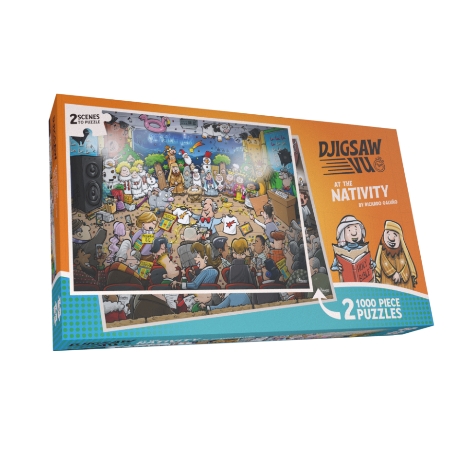 PRE-ORDER Djigsaw Vu at the Nativity 2 x 1000 Piece Jigsaw Puzzle Set