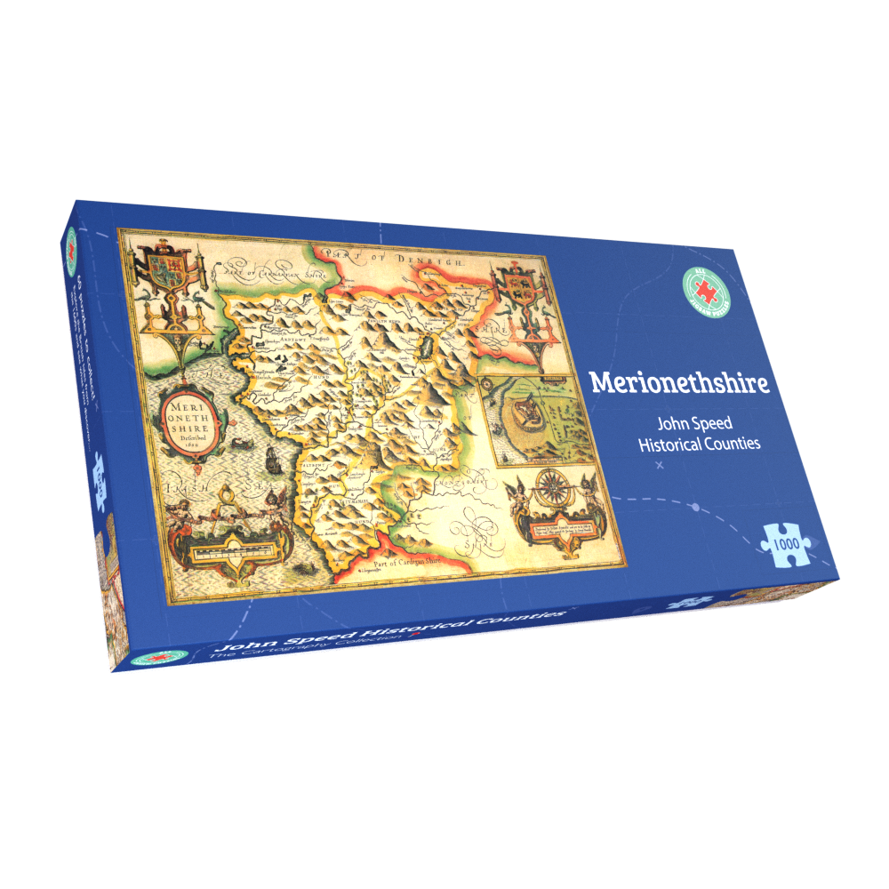 Merionethshire Historical Map 1000 Piece Jigsaw Puzzle (1610)