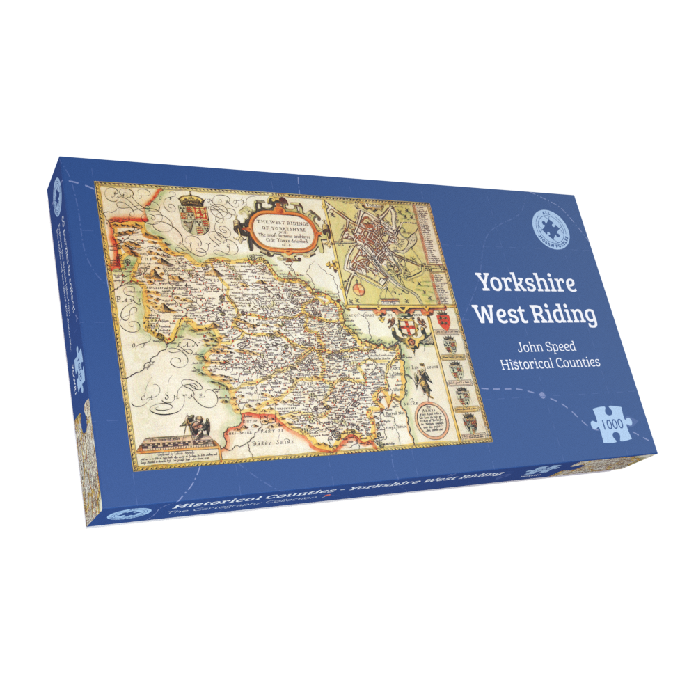 Yorkshire West Riding Historical Map 1000 Piece Jigsaw Puzzle (1610)