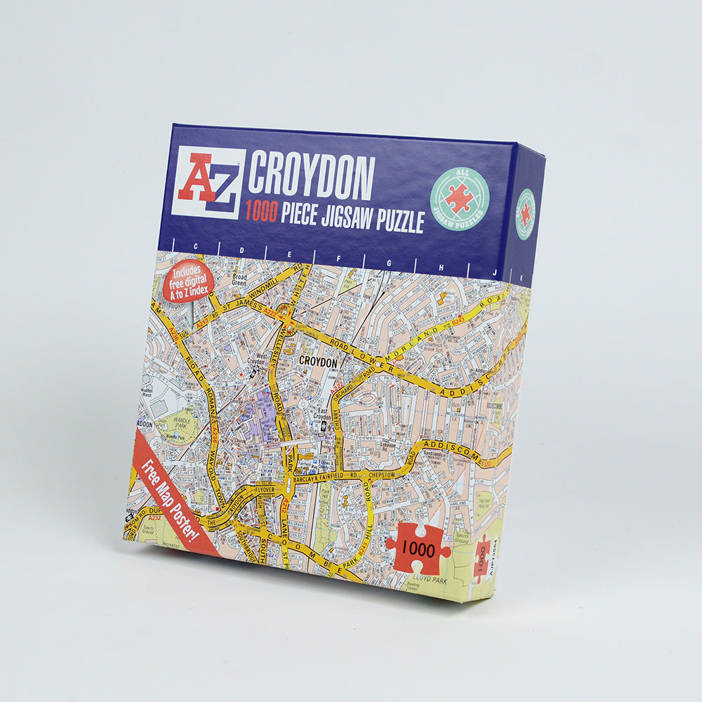 A-Z Map of Croydon 1000 Piece Jigsaw