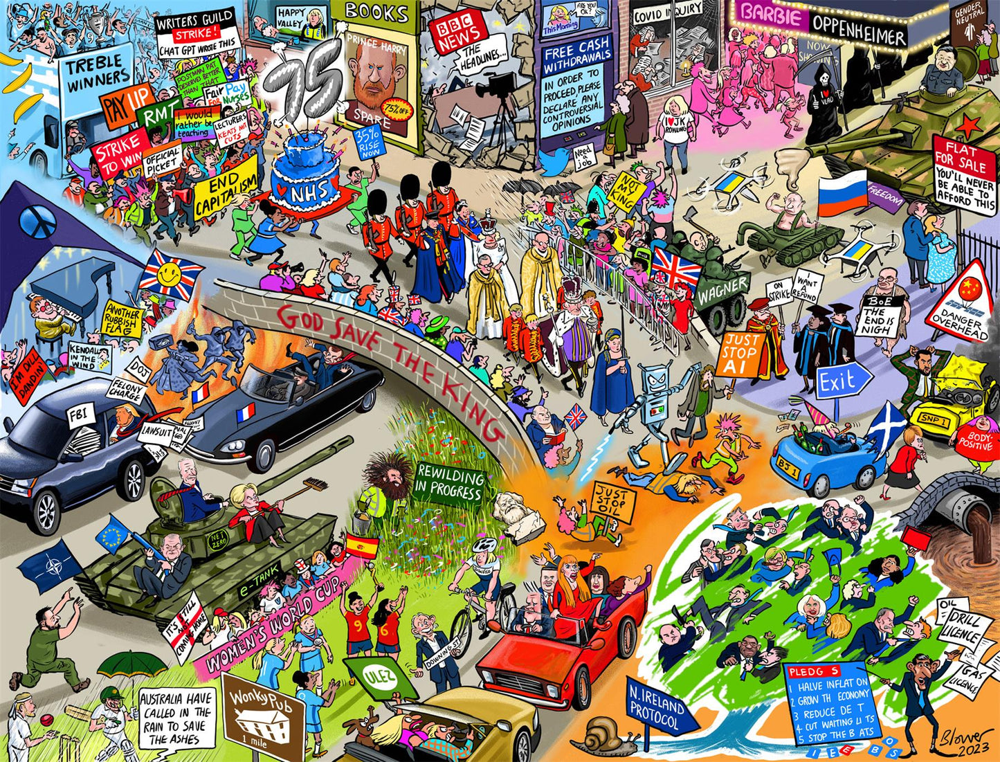 The Telegraph 2023 According to Blower 1000 or 300 Piece Jigsaw Puzzle