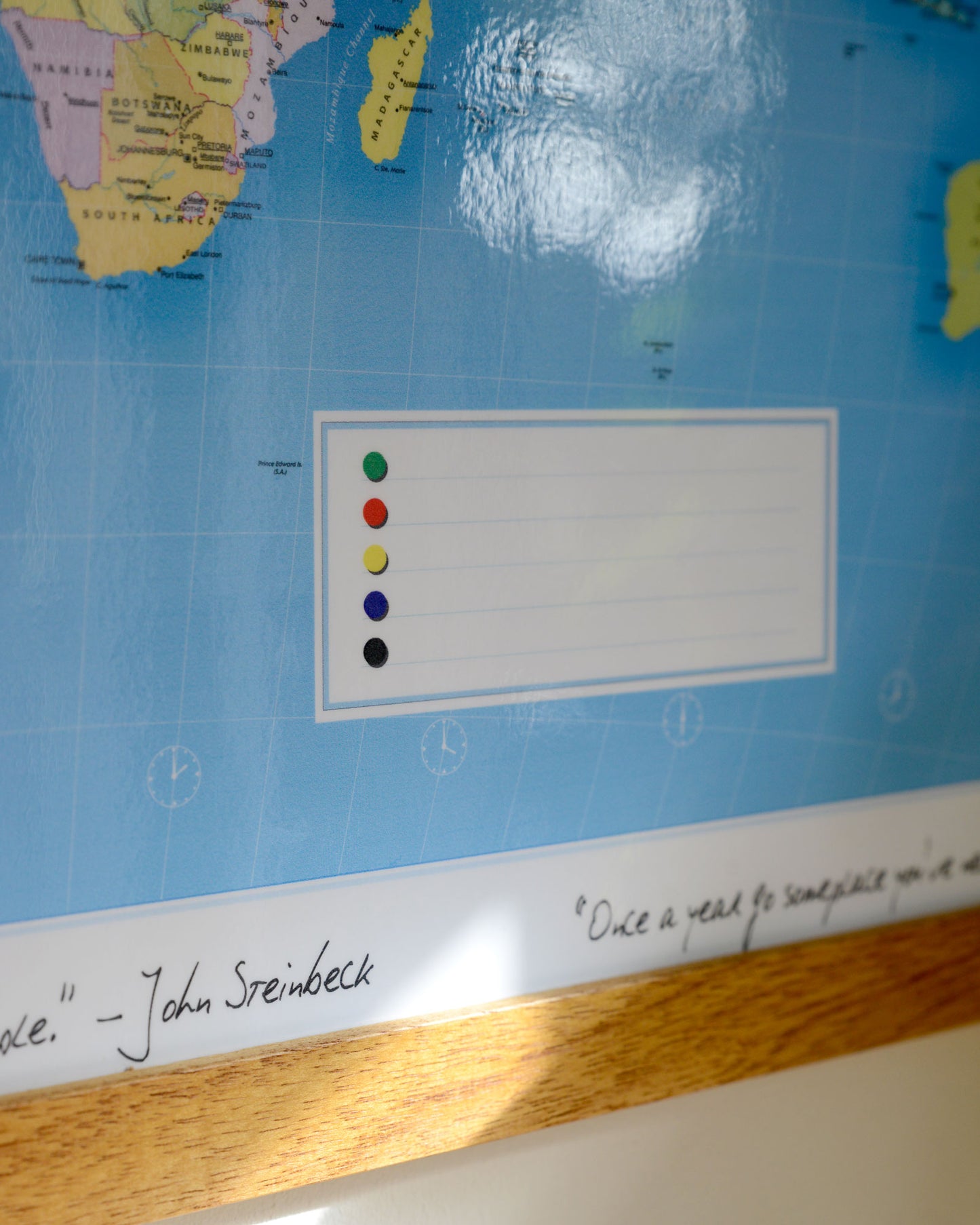 Personalised World Traveller Map