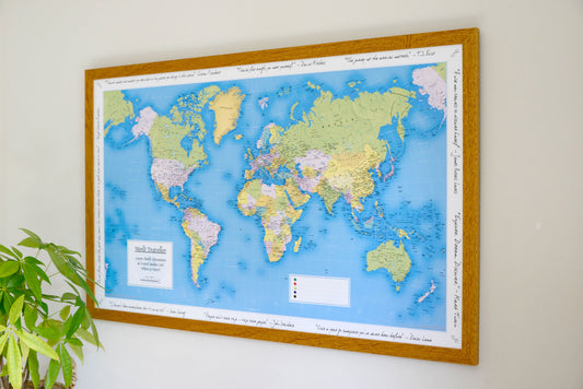 World Traveller Wall Map