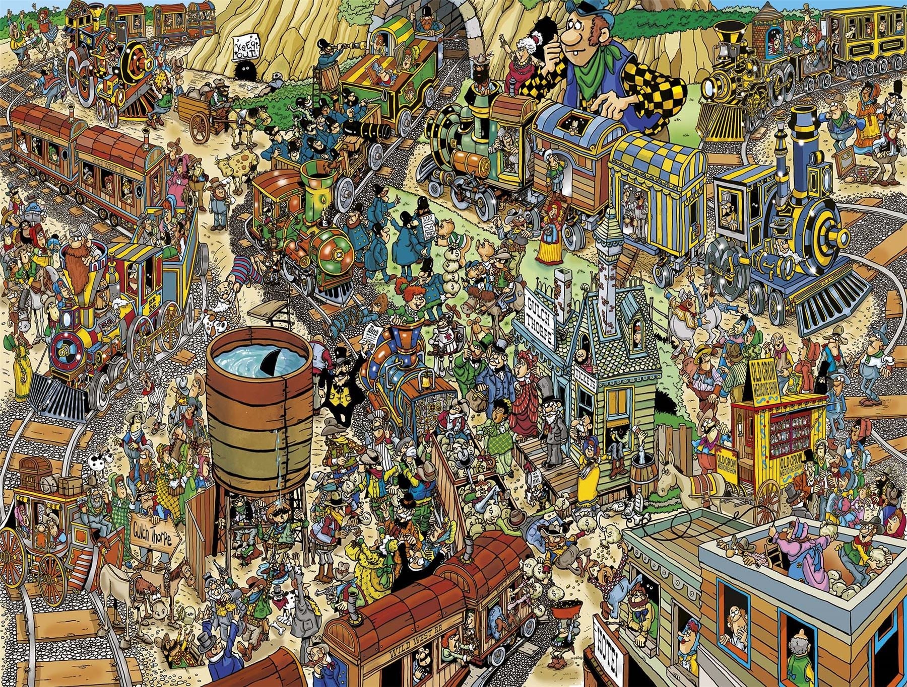 All Aboard - Len Epstein 1000 Piece Jigsaw Puzzle – Butler and Hill UK