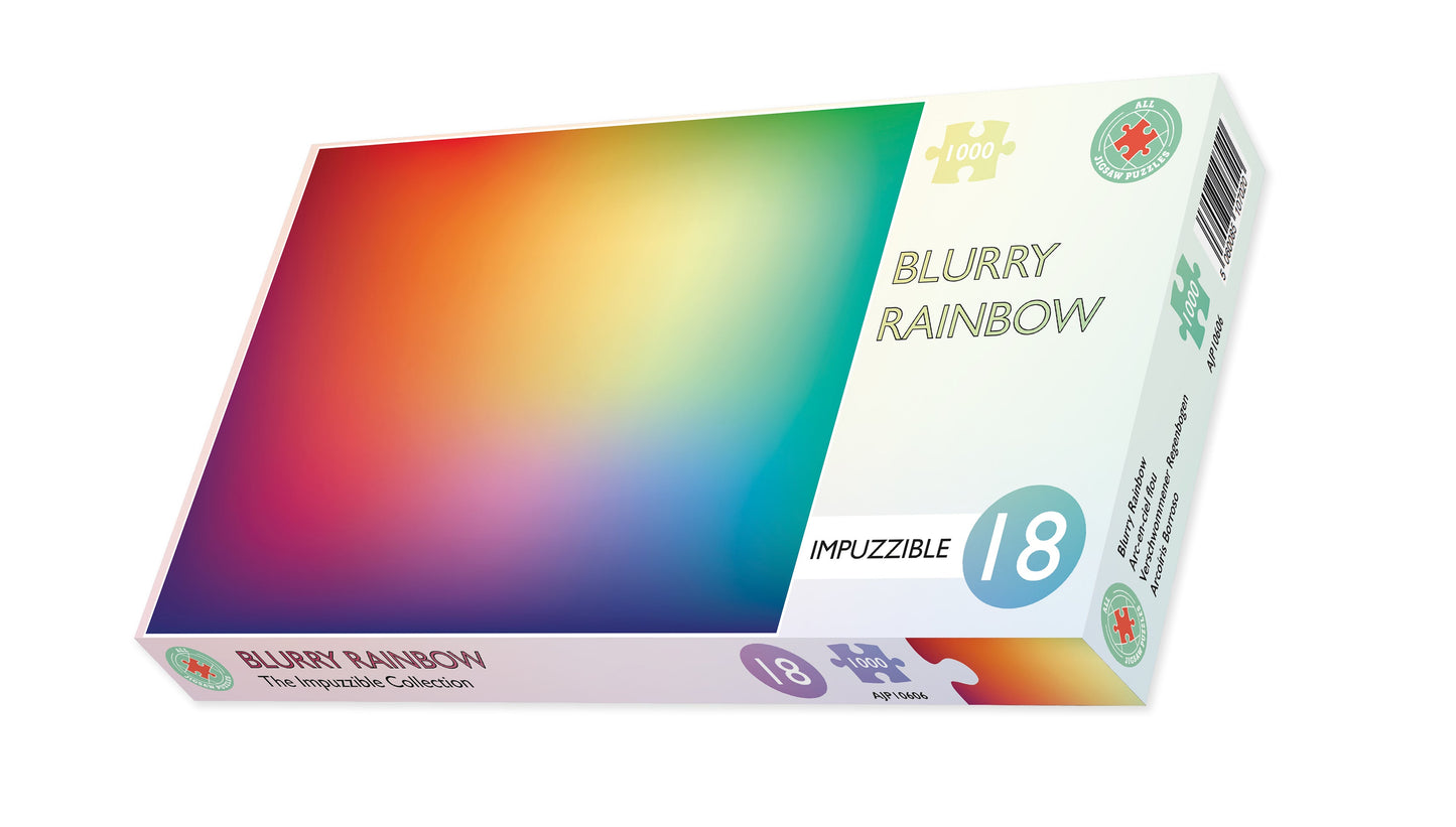 Blurry Rainbow - Impuzzible No.18- 1000 Piece Jigsaw Puzzle box