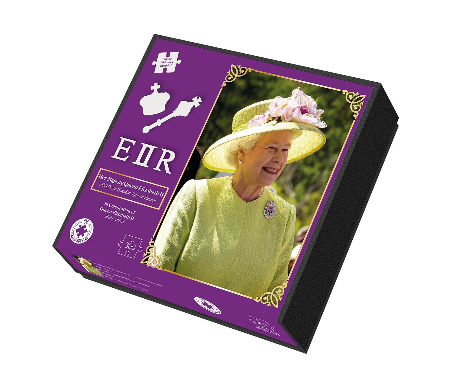 In Celebration of Queen Elizabeth II 300 piece wooden jigsaw puzzle