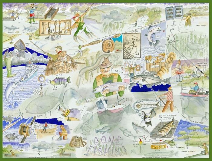Fishing - Tim Bulmer 1000 Piece Jigsaw Puzzle – Butler and Hill UK