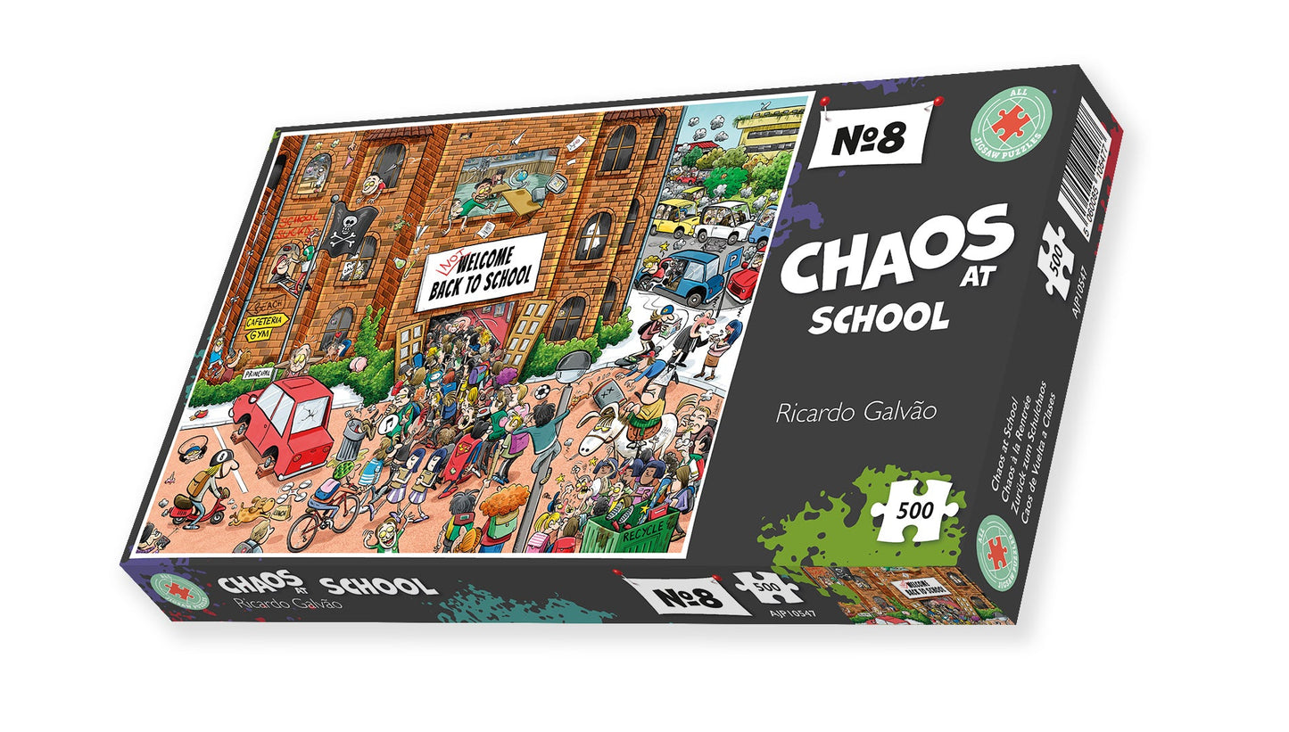 Back to School Chaos- No. 8 500 Piece Jigsaw Puzzles