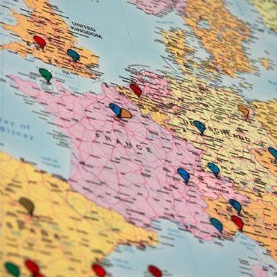 Accessories - Map Stickers For Wall Maps