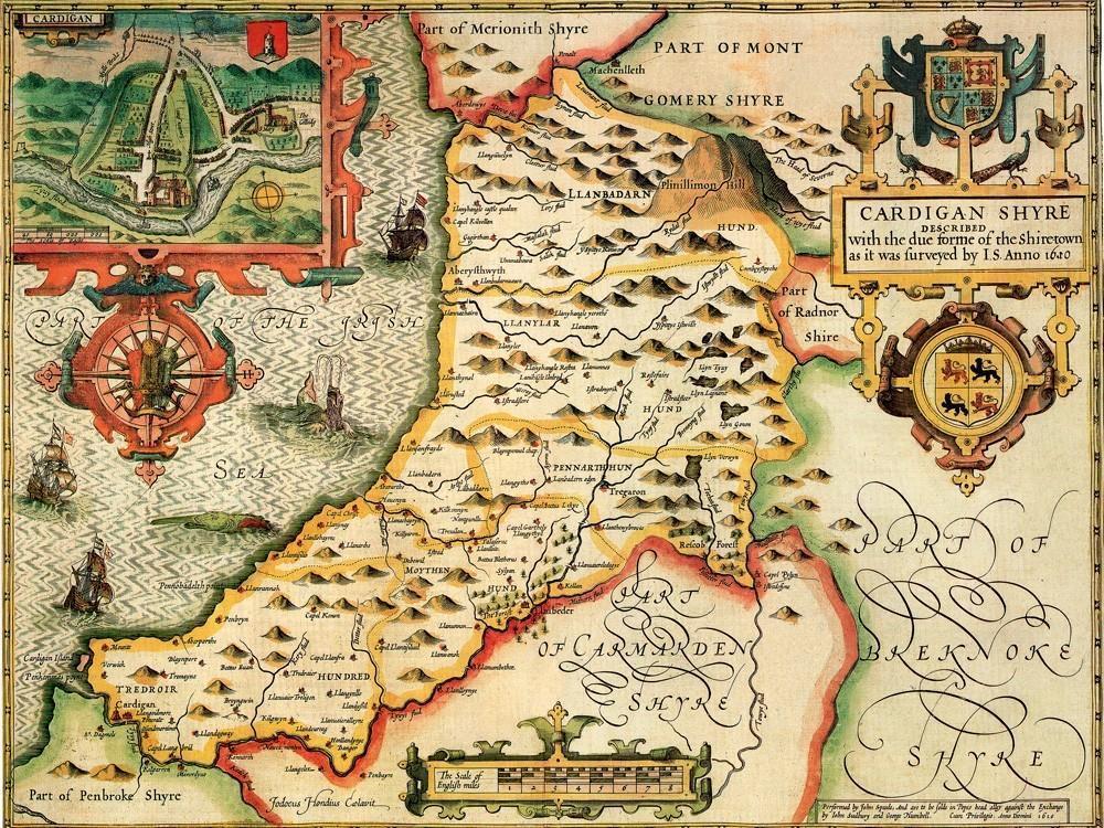 Cardiganshire Historical Map 1000 Piece Jigsaw Puzzle (1610) - All Jigsaw Puzzles UK
- 1