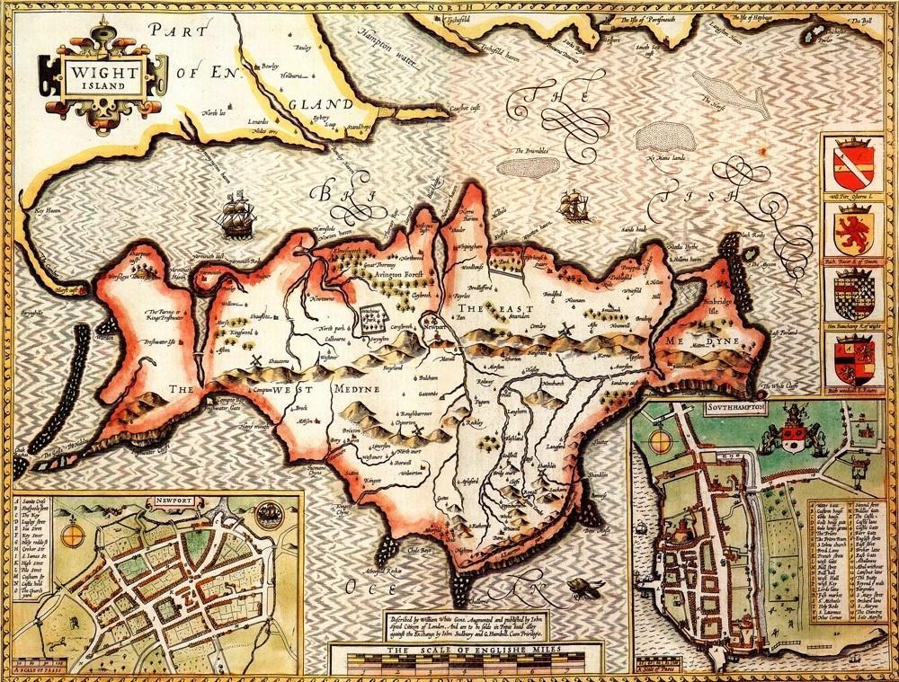 Isle of Wight Historical Map 1000 Piece Jigsaw Puzzle (1610) - All Jigsaw Puzzles UK
- 1